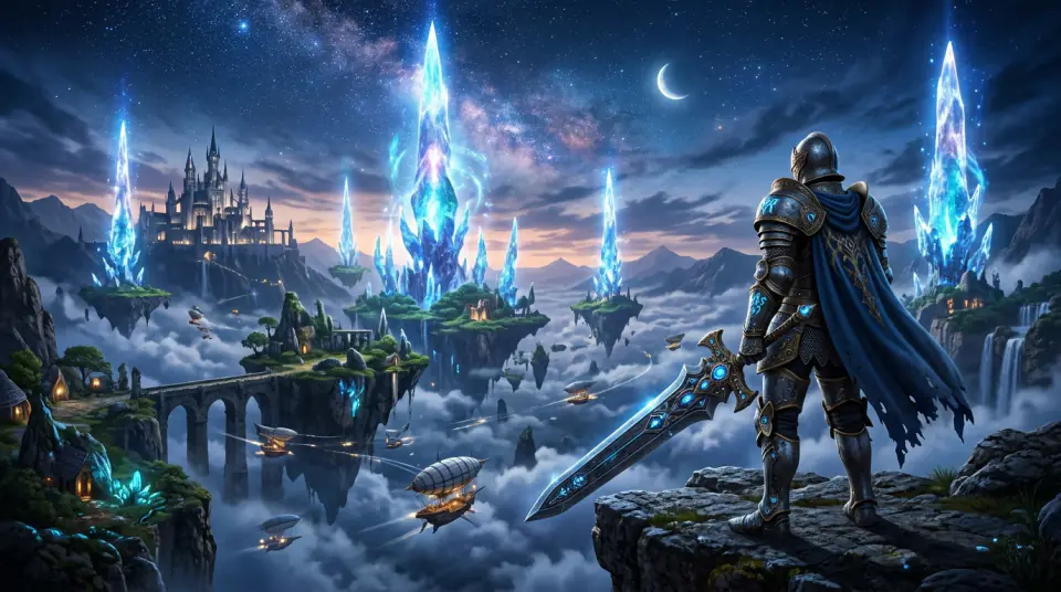 Final Fantasy XIV artwork panoramico